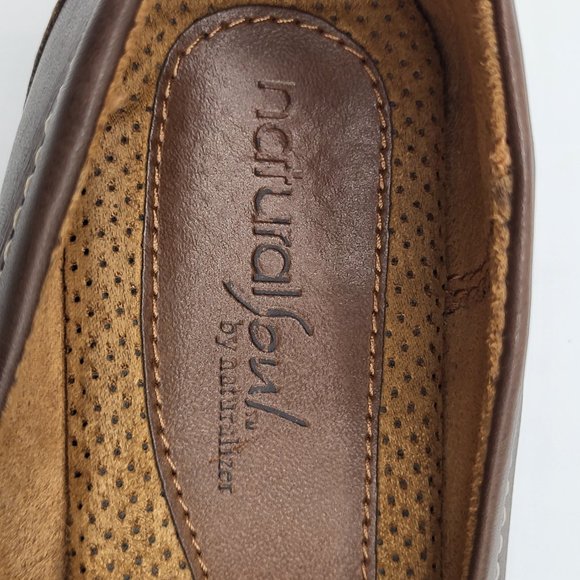 Natural Soul by Naturalizer CRAVER Brown Leather Loafer SZ 7 - Picture 5 of 13